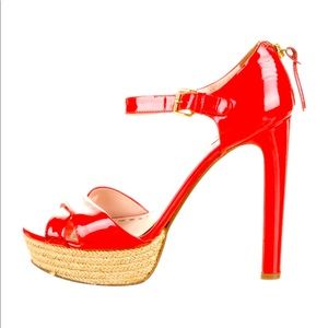 MIU MIU sz 9.5 Red Patent Leather Heels! ❤️